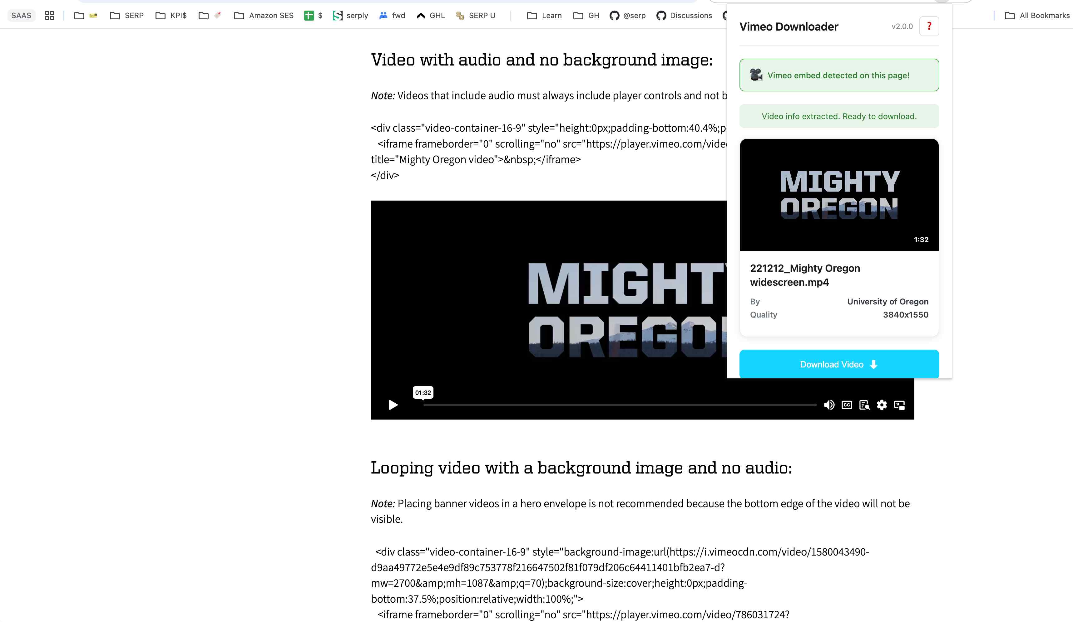 Vimeo Video Downloader screenshot 2