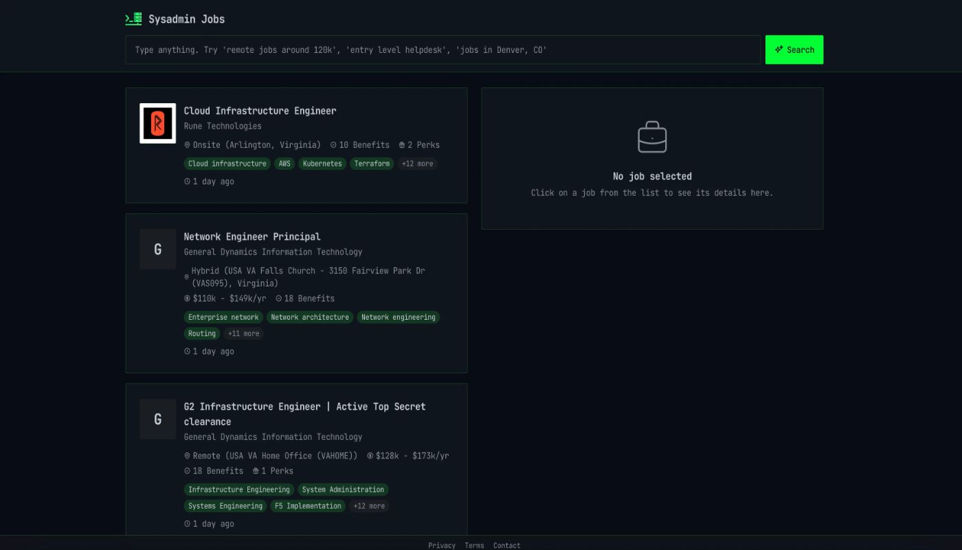 Sysadmin Jobs screenshot 1