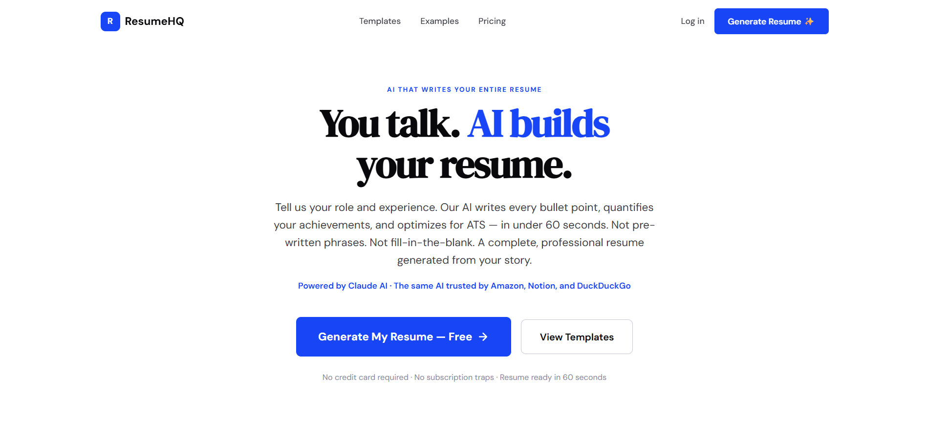ResumeHQ screenshot 1
