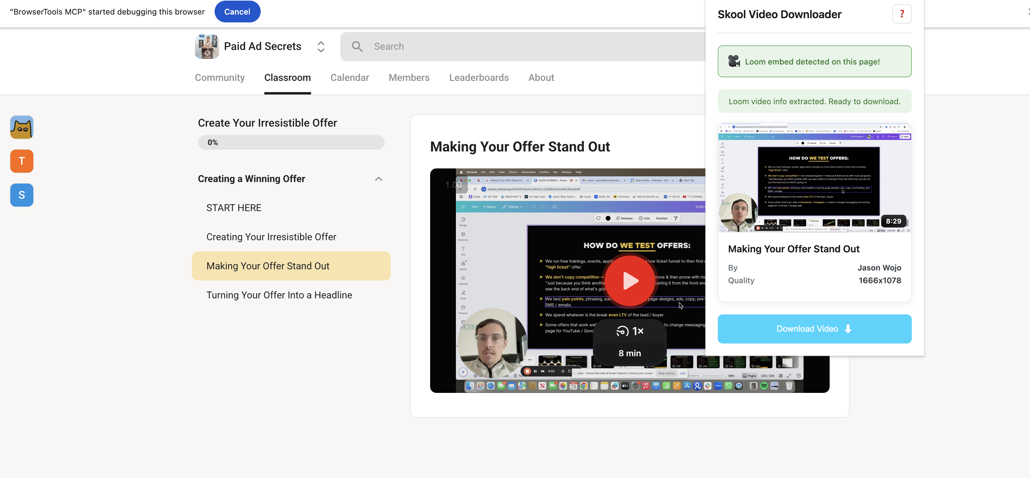 Skool Video Downloader screenshot 4