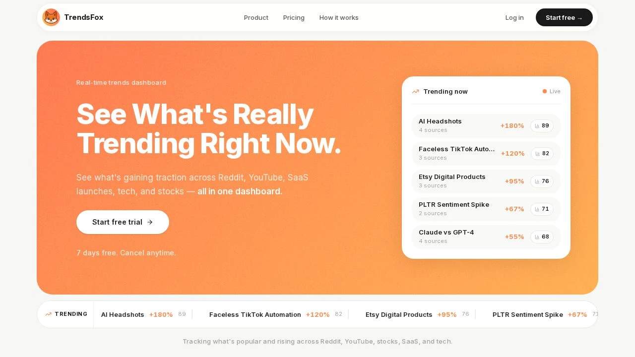 Trendsfox - See What's Really Trending screenshot 1