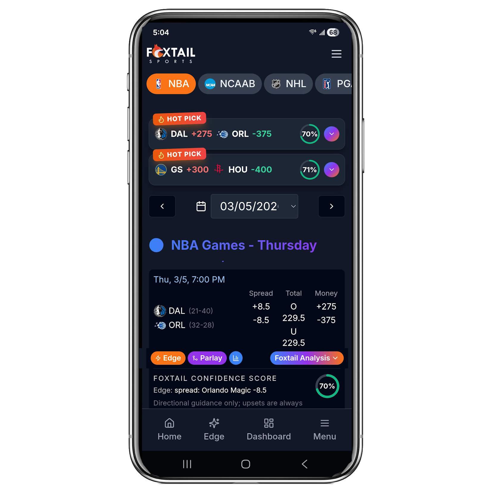 FoxtailSports.com screenshot 1