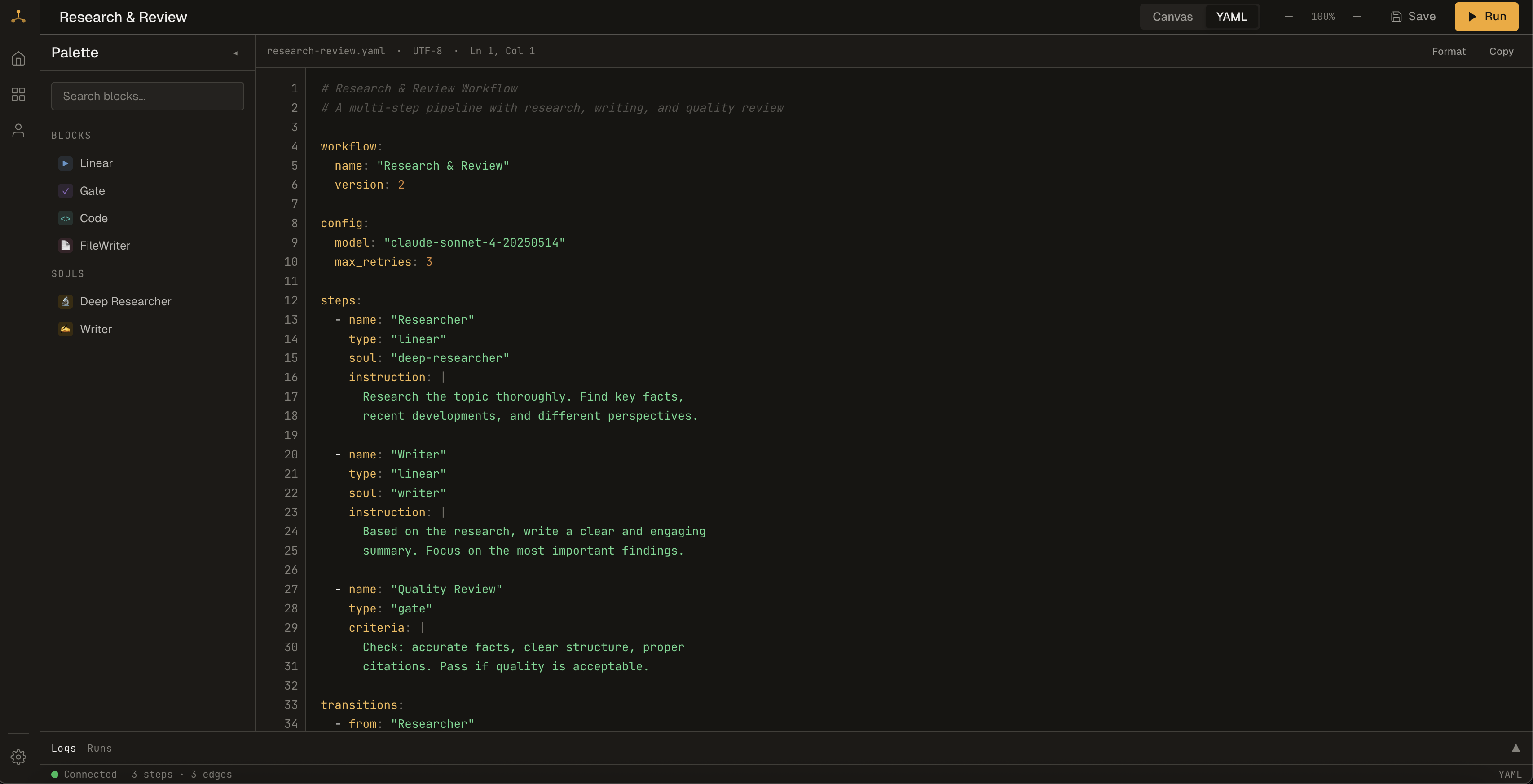 Runsight screenshot 2