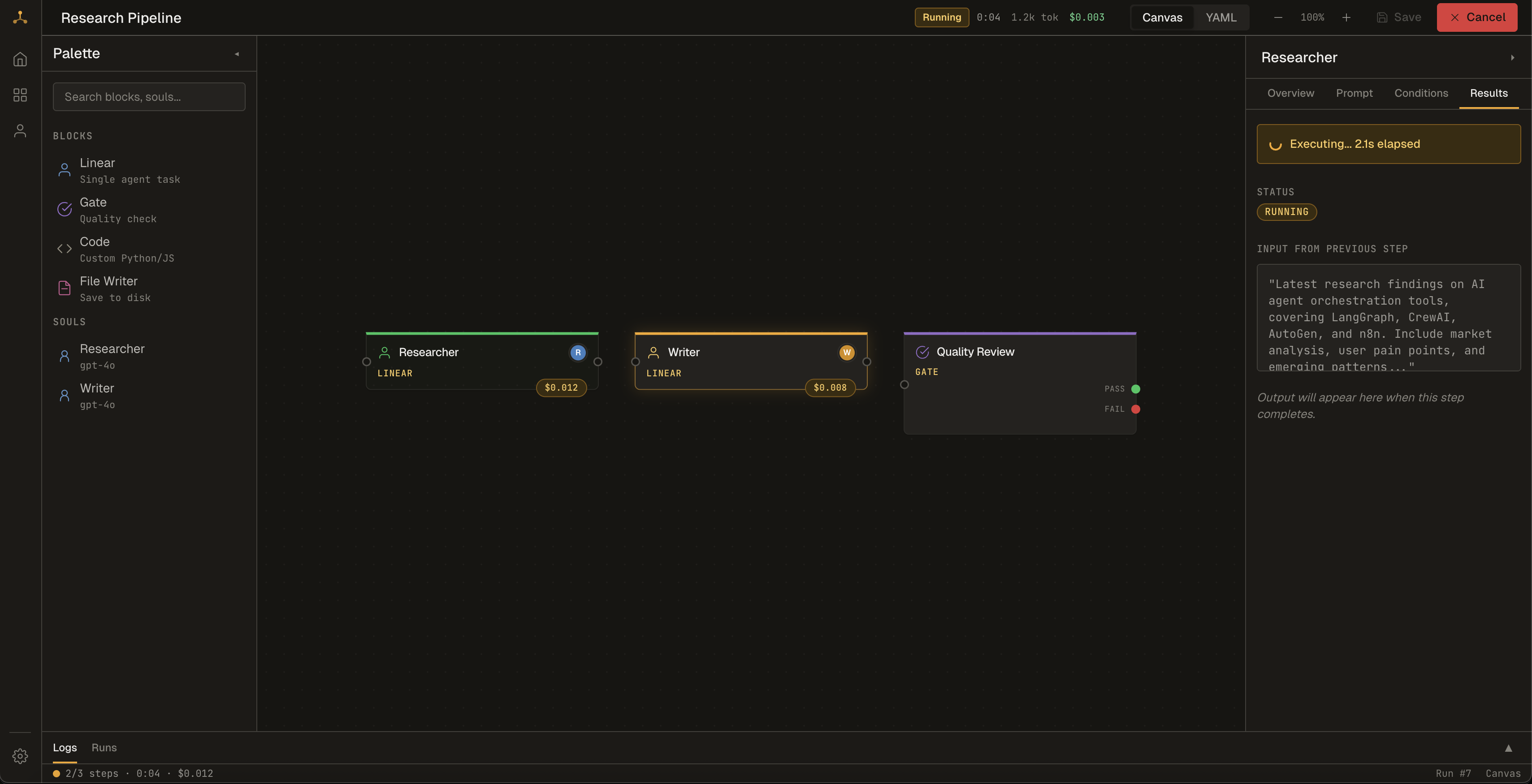 Runsight screenshot 3