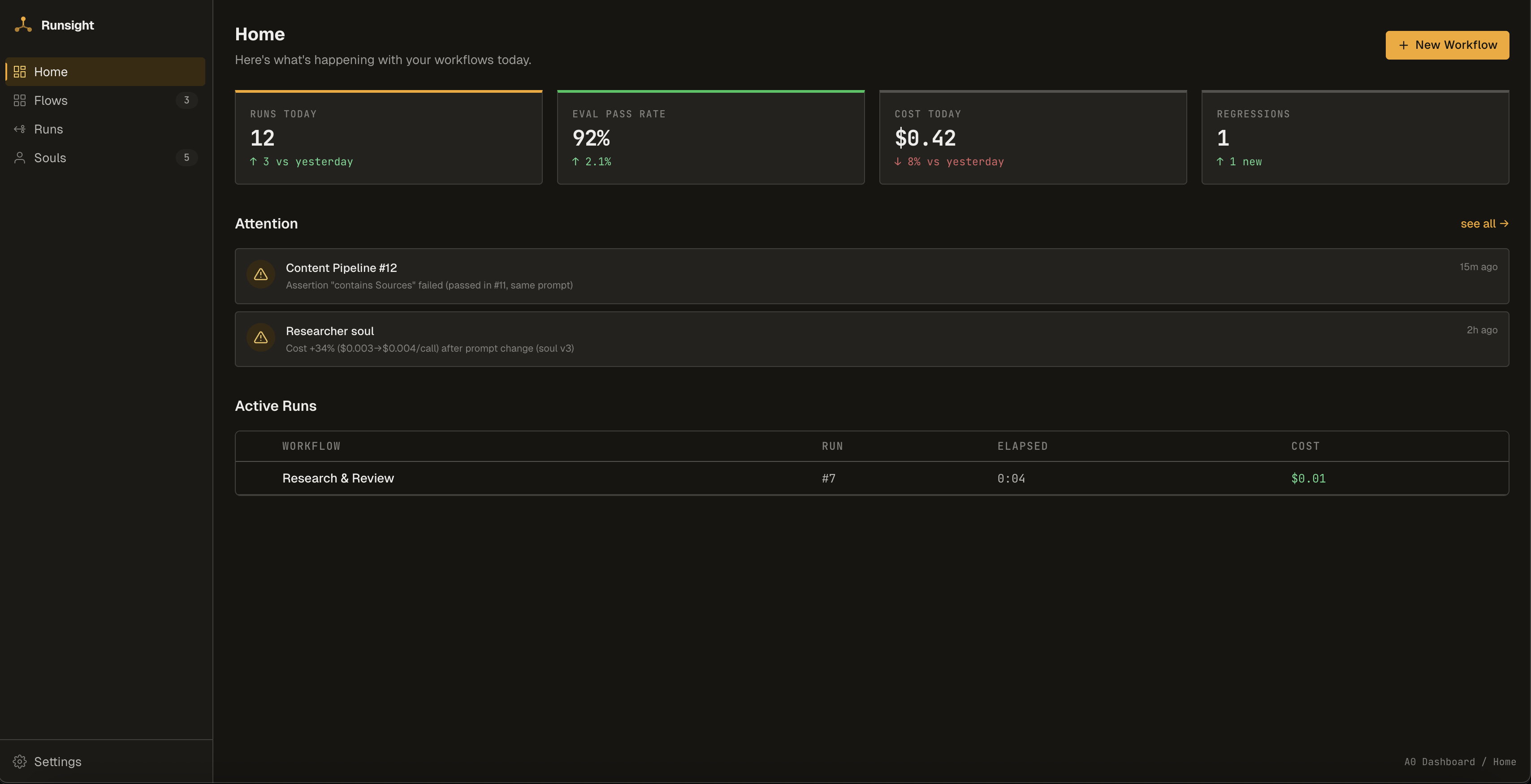 Runsight screenshot 4