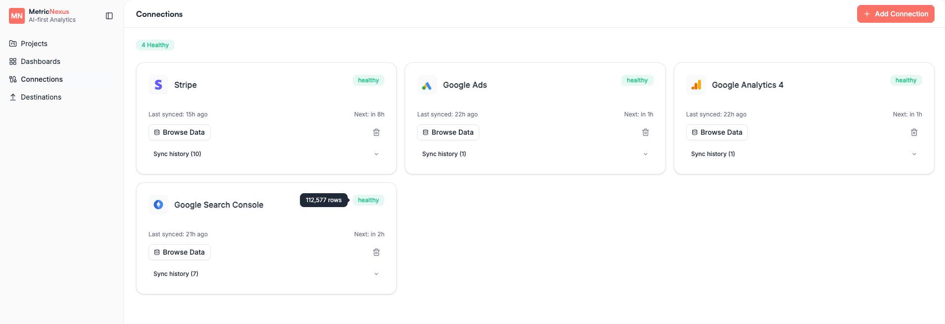 Metric Nexus screenshot 1