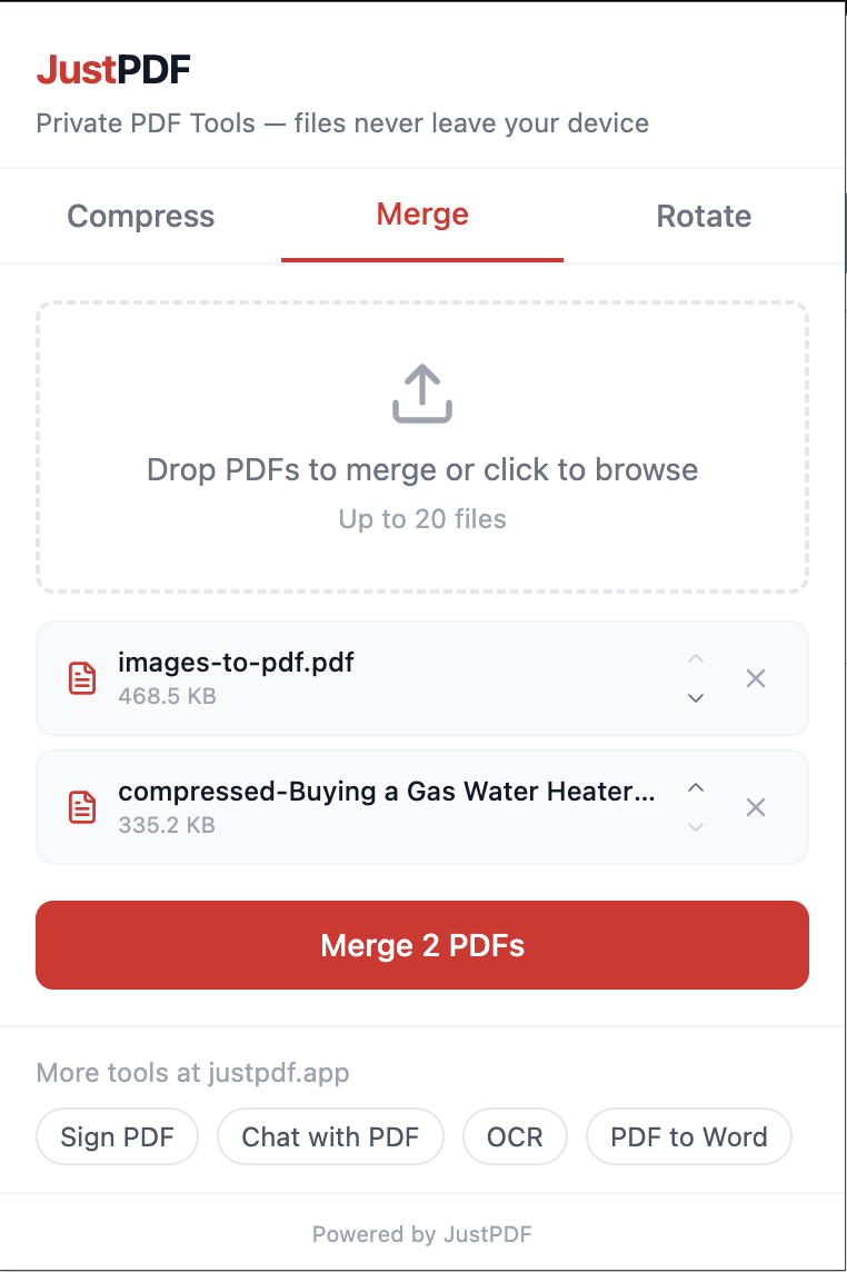 JustPDF screenshot 2