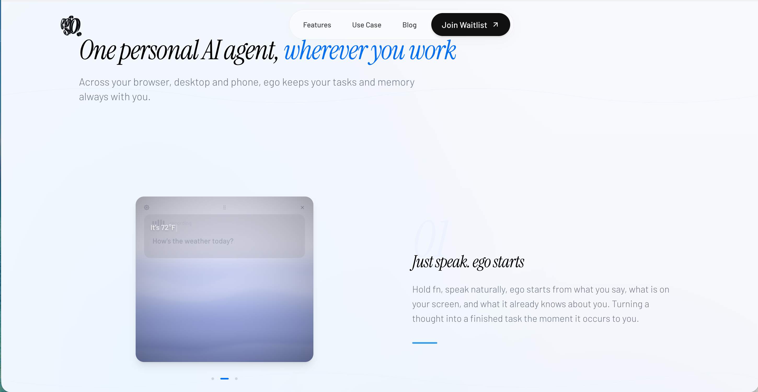 personal agent screenshot 1