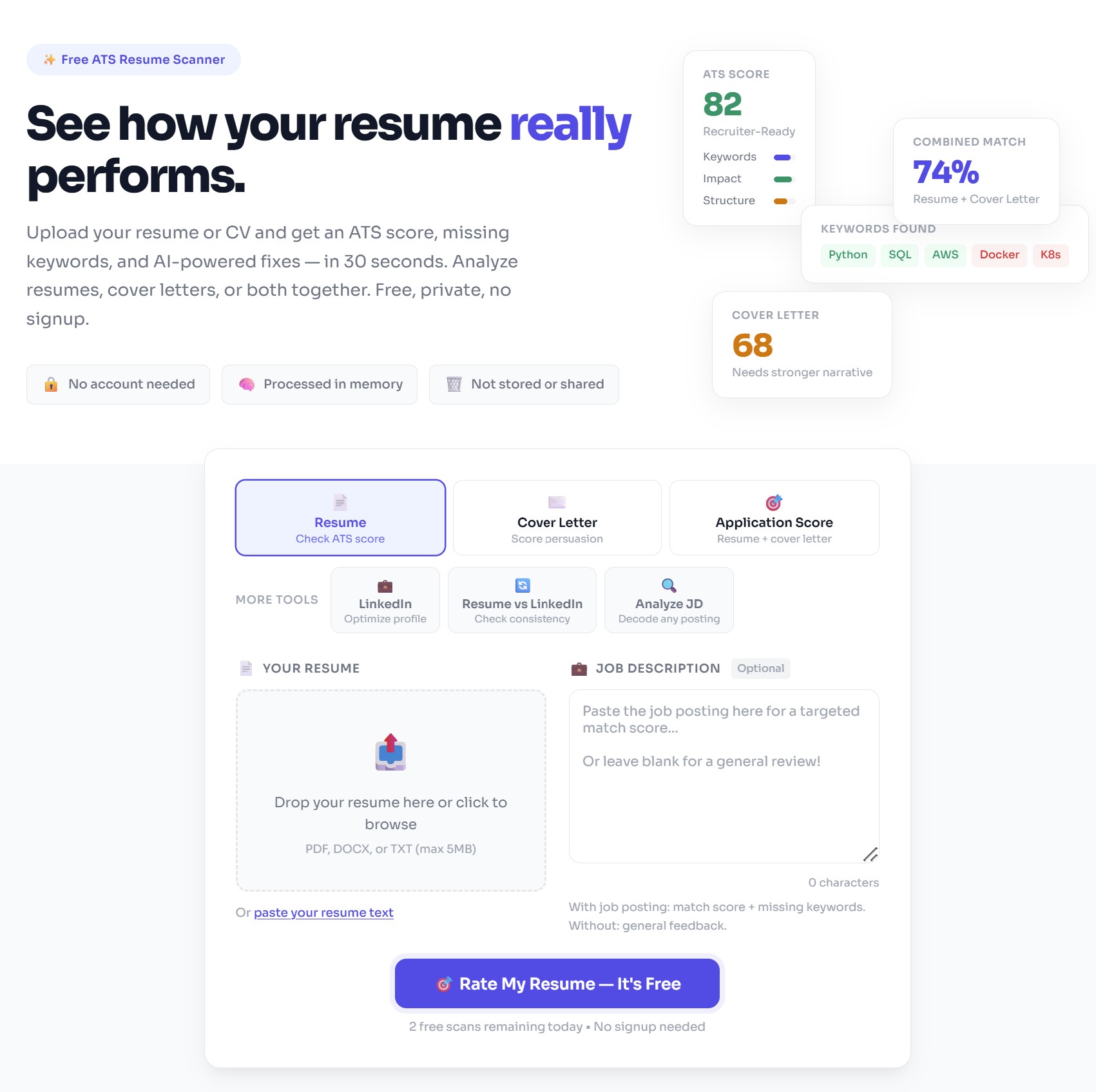 RateMy.cv screenshot 1