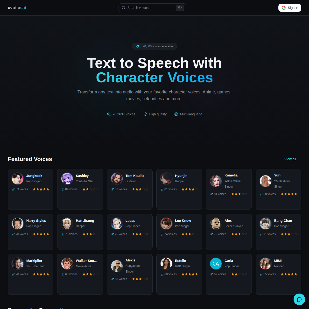 cvoice.ai screenshot 1