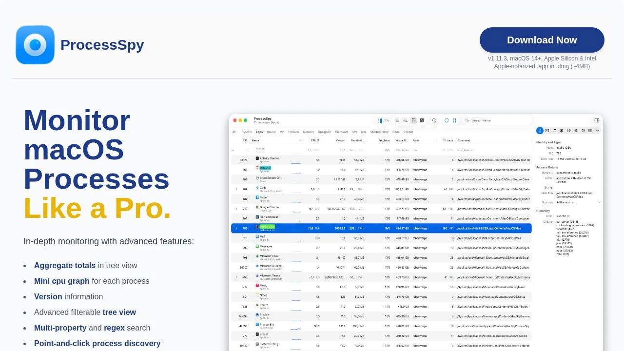 ProcessSpy screenshot 1