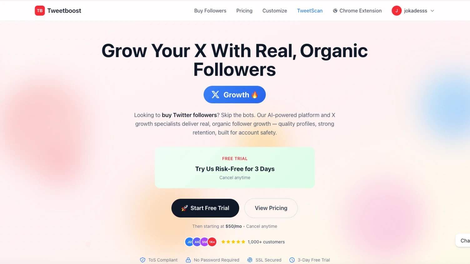 Tweetboost screenshot 1