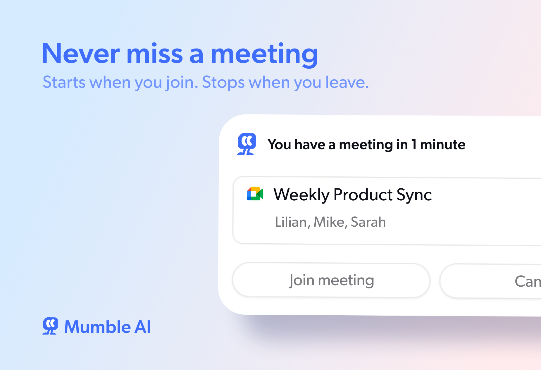 Mumble AI screenshot 1