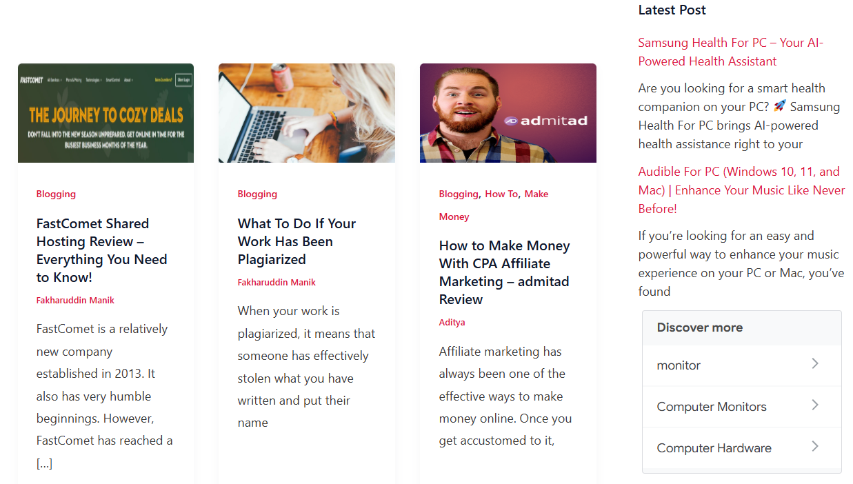 BloggingShout screenshot 1