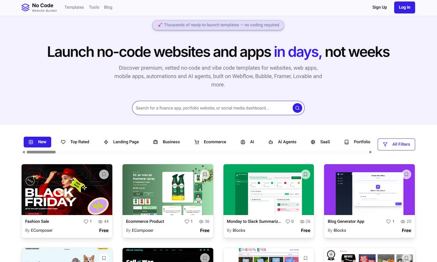 No Code Website Builder screenshot 1