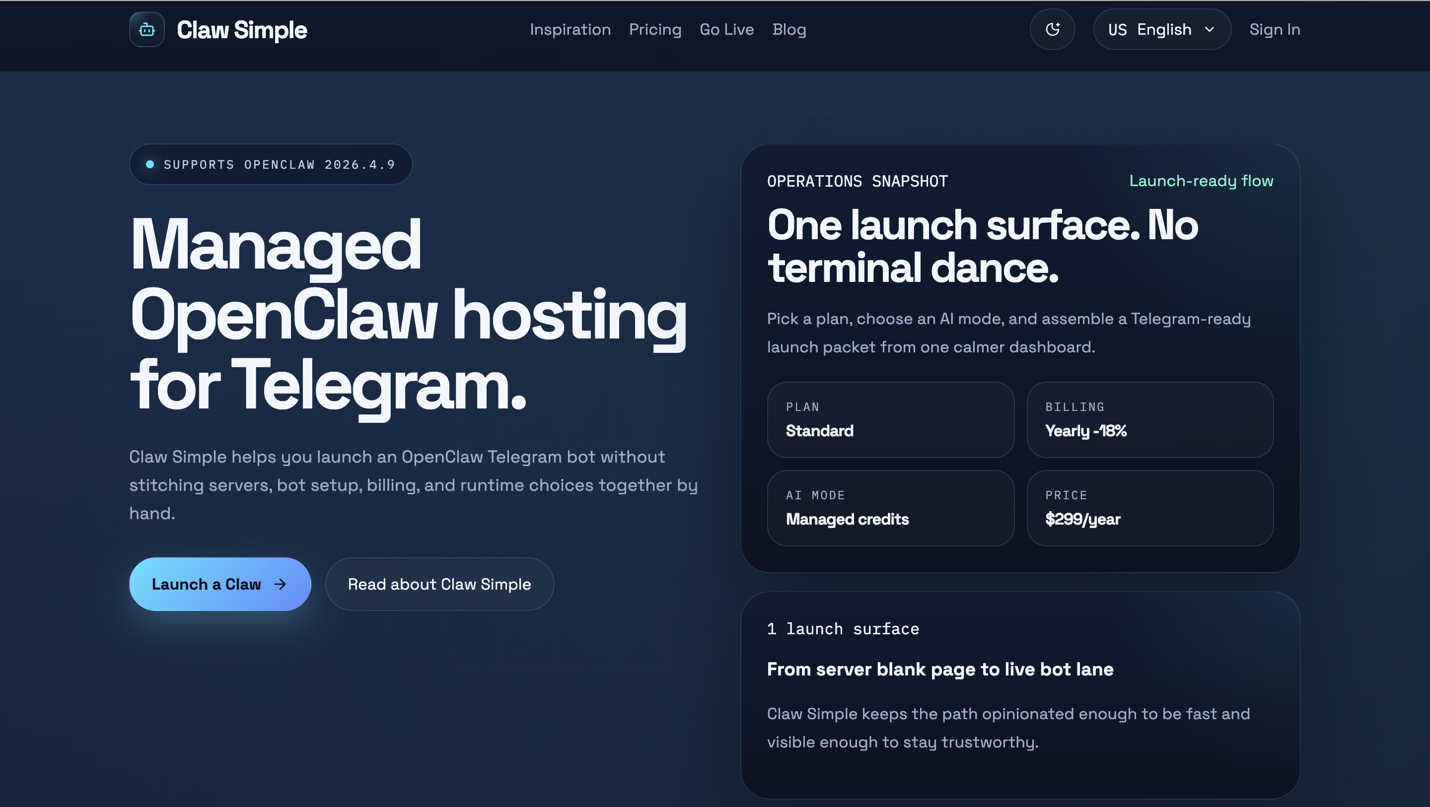 Claw Simple screenshot 1