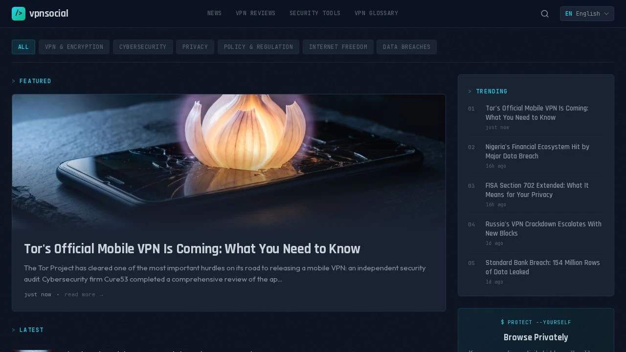 VPNSocial - Privacy Toolkit screenshot 1