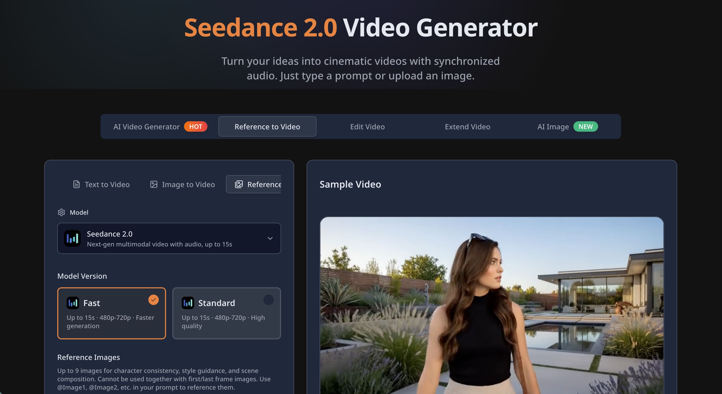 Seedance 2.0 – Create Professional Cinematic AI Videos screenshot 2