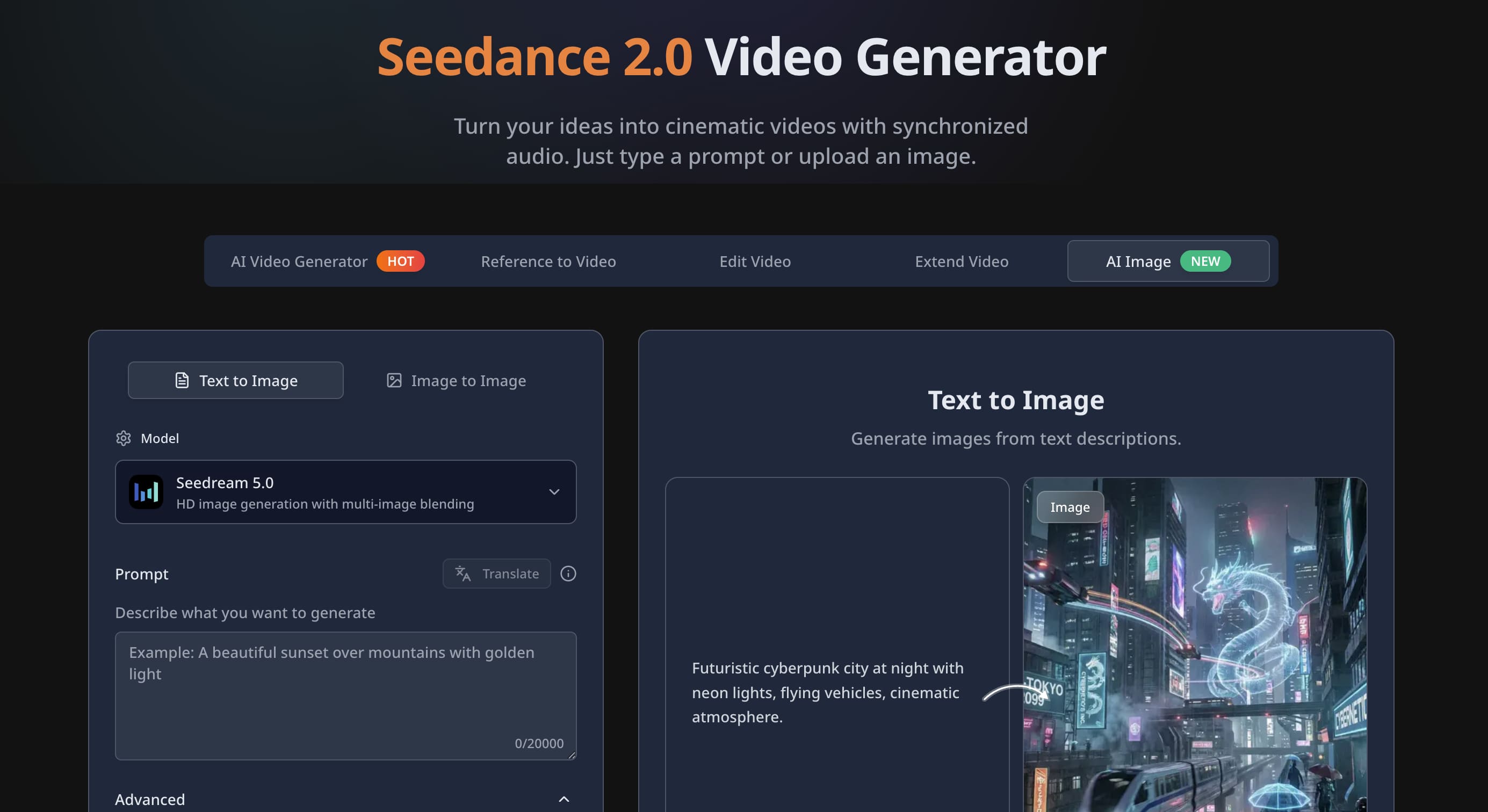 Seedance 2.0 – Create Professional Cinematic AI Videos screenshot 5