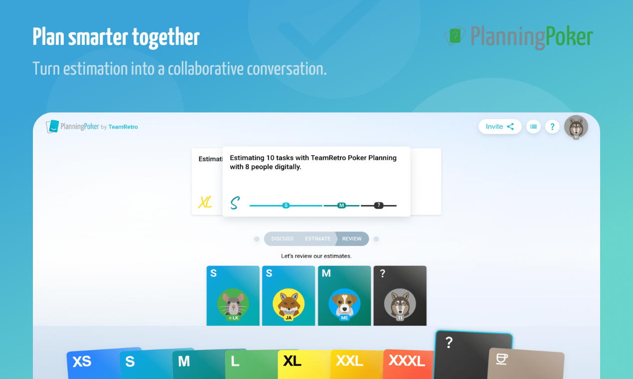 Planning Poker Estimation Tool screenshot 1