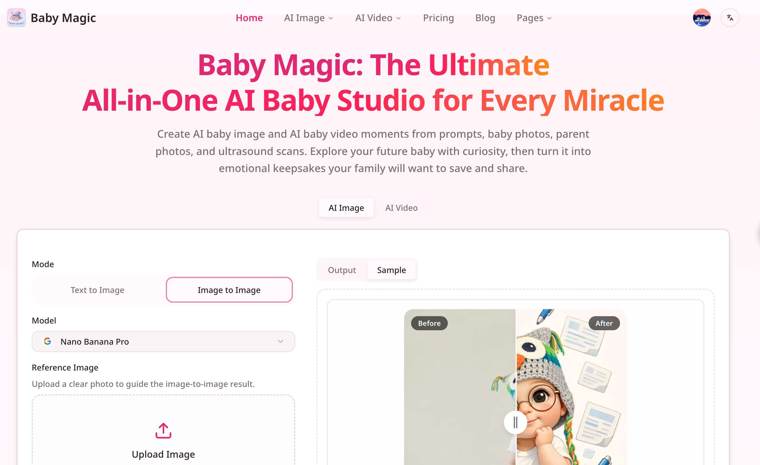 Baby Magic – AI Baby Image & Video Generator Online screenshot 1