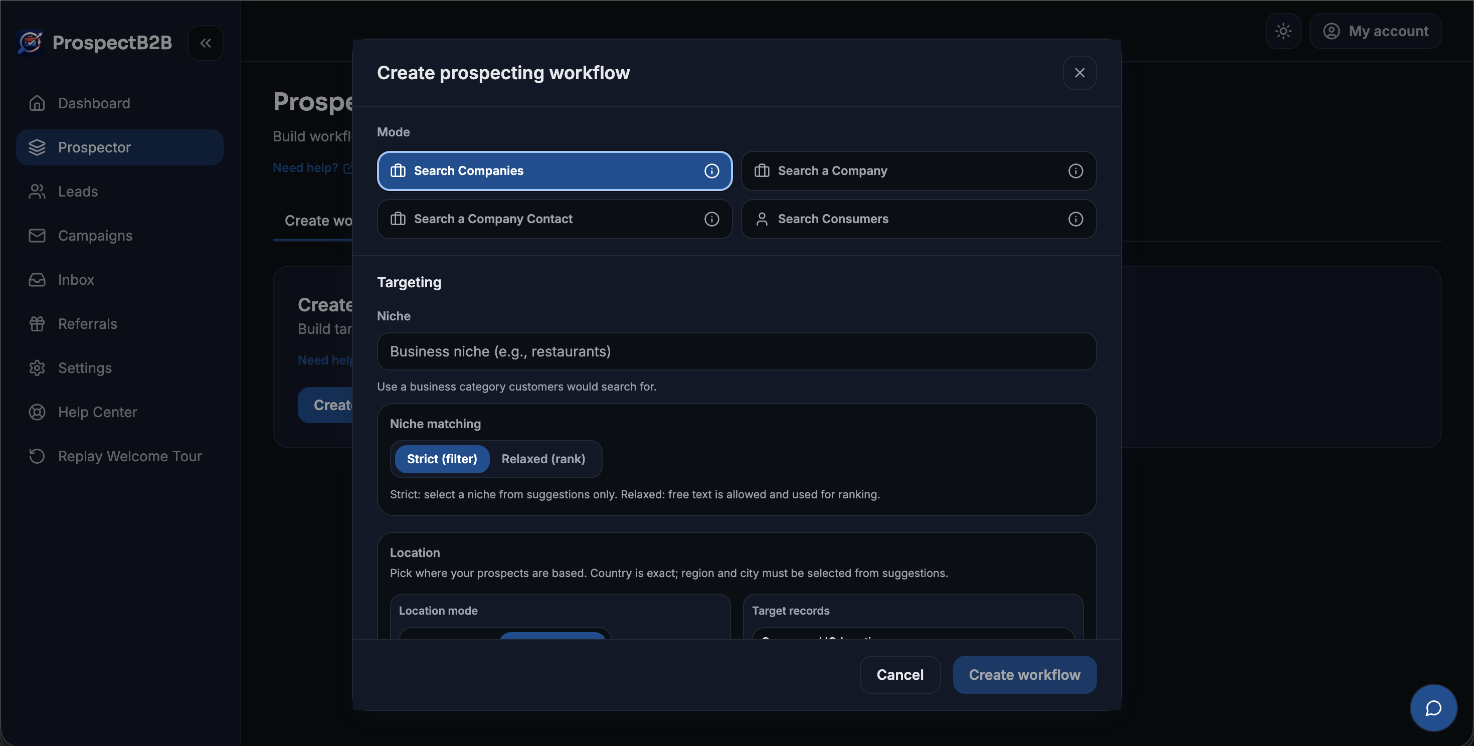 ProspectB2B screenshot 1