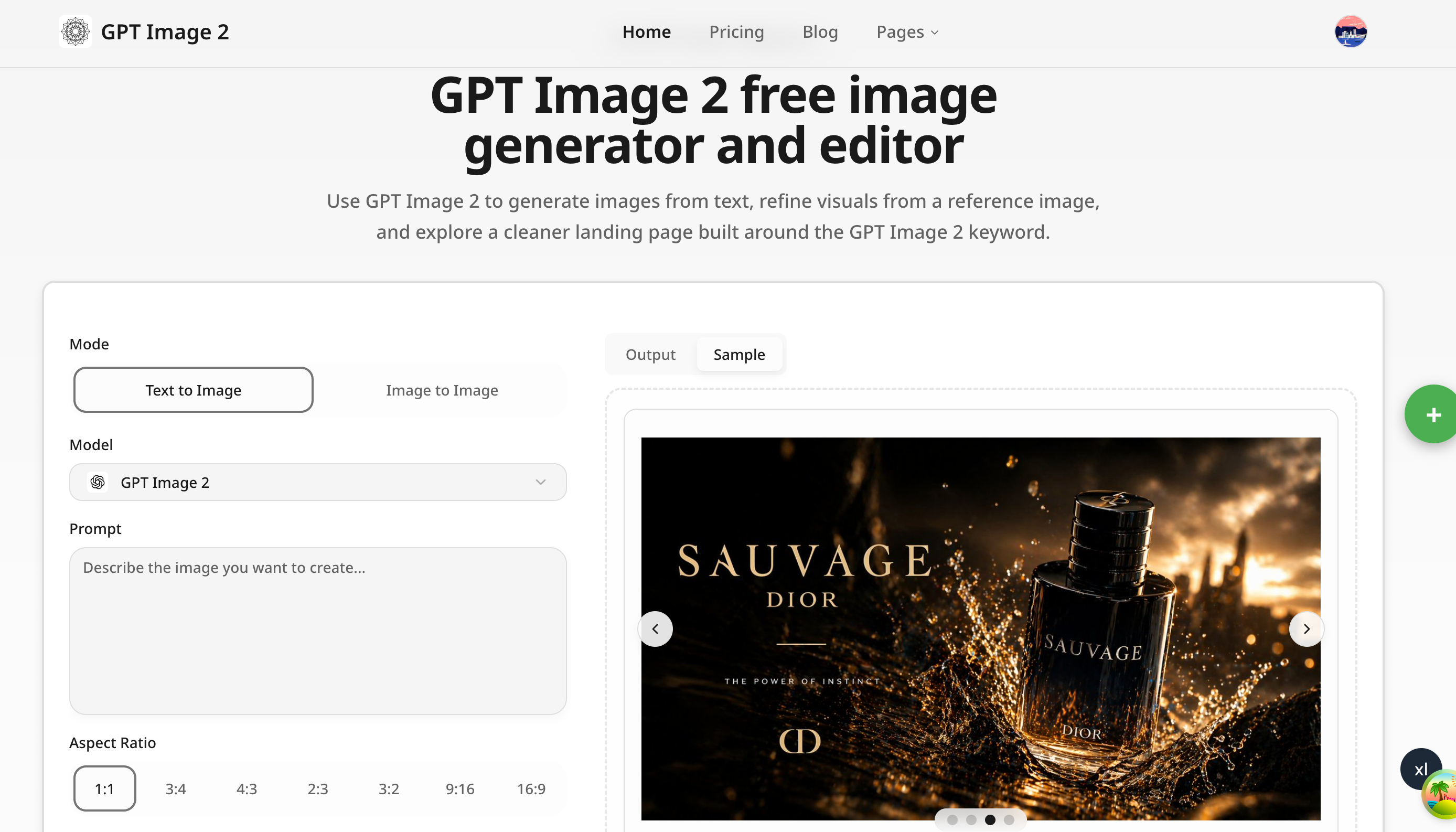 GPT Image 2 - Free AI Image Generator & Editor Online screenshot 1