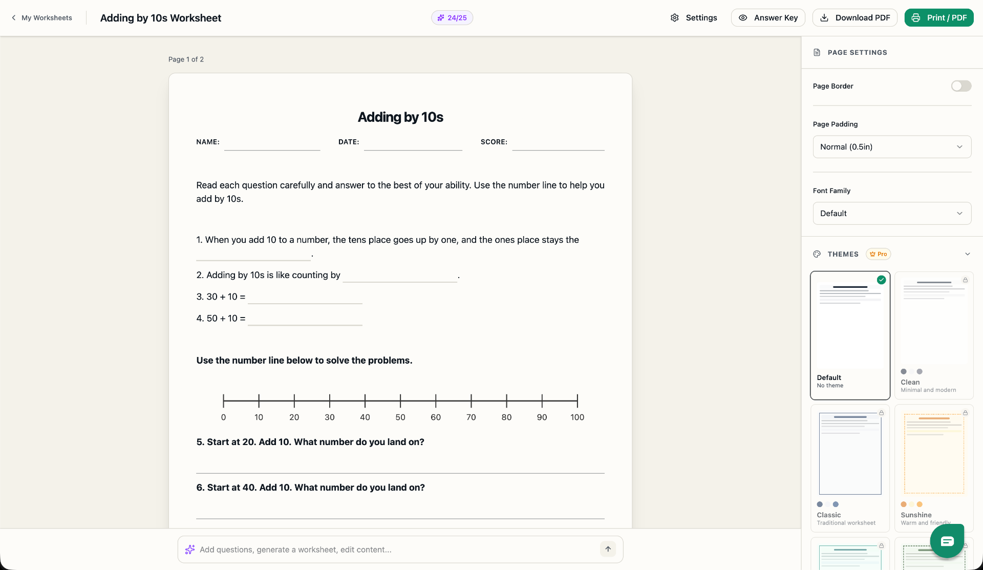 Worksheetly screenshot 3