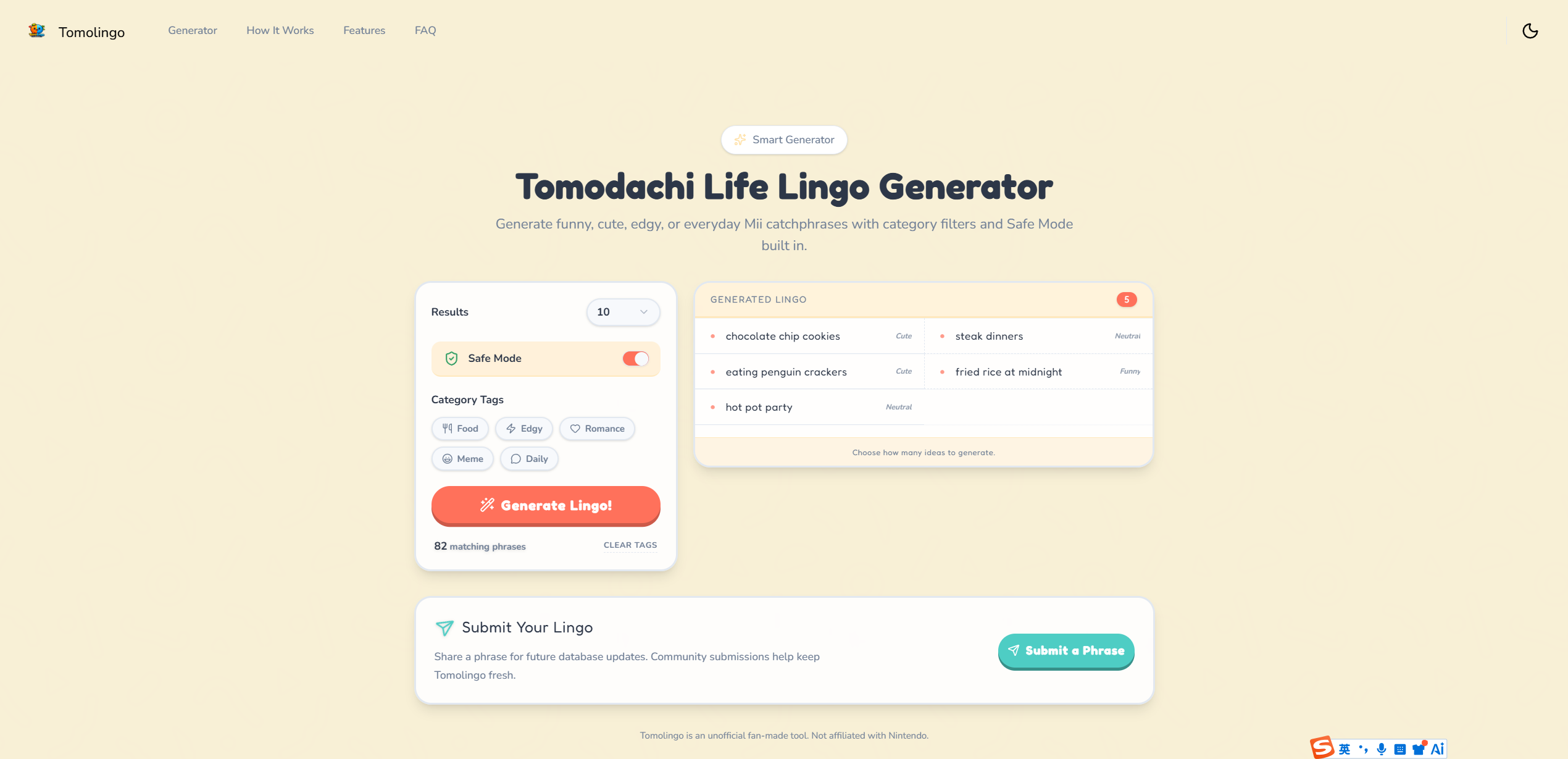 Tomolingo screenshot 1