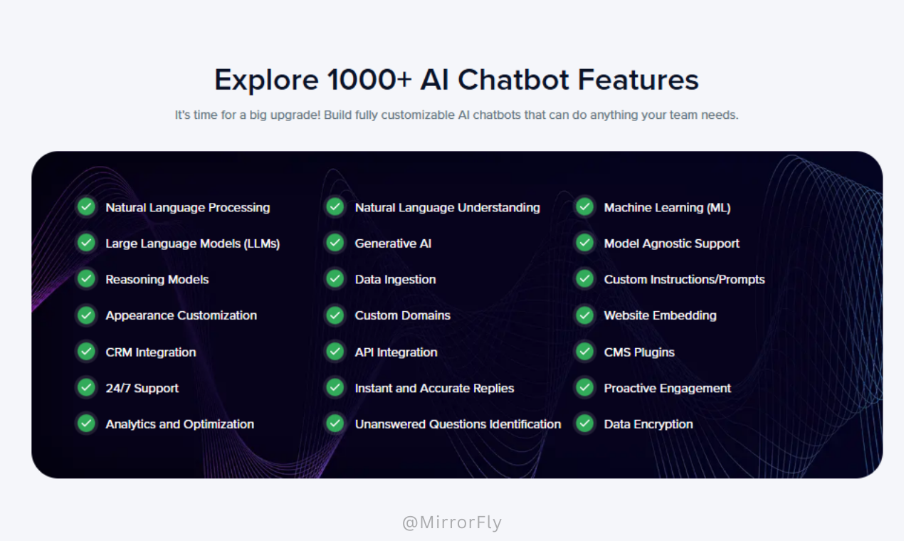 MirrorFly AI Chatbot Solution screenshot 2