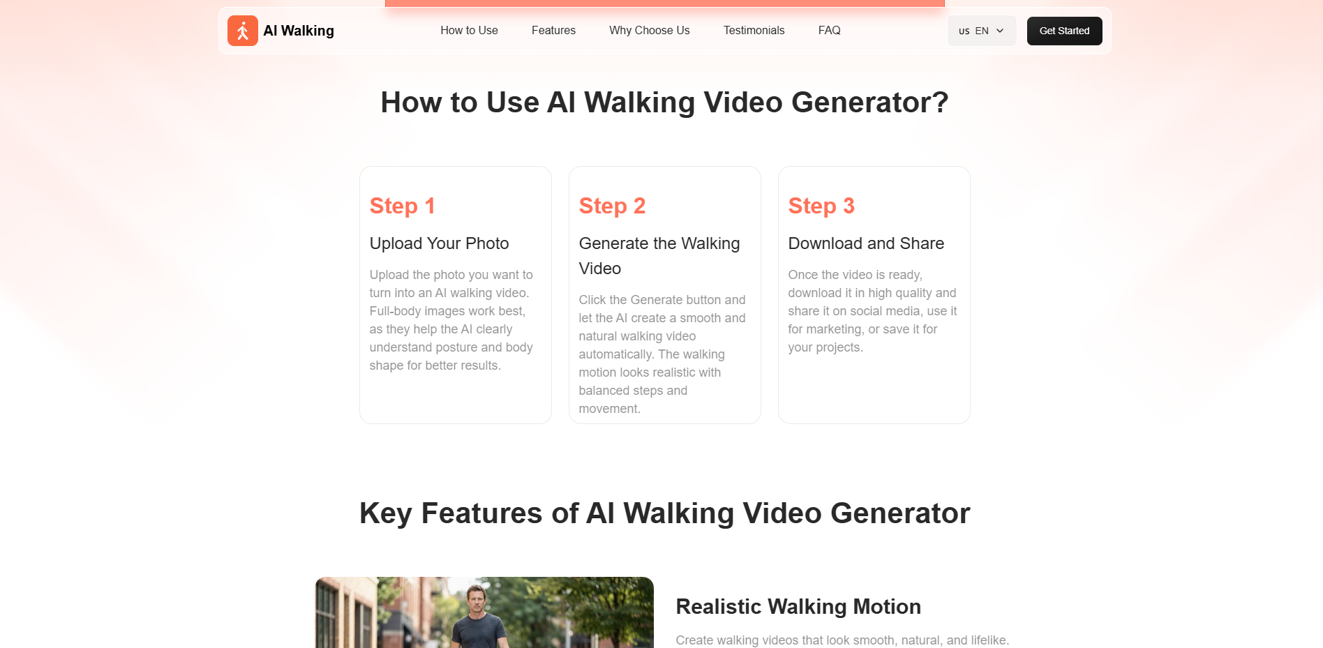AI Walking Video screenshot 1