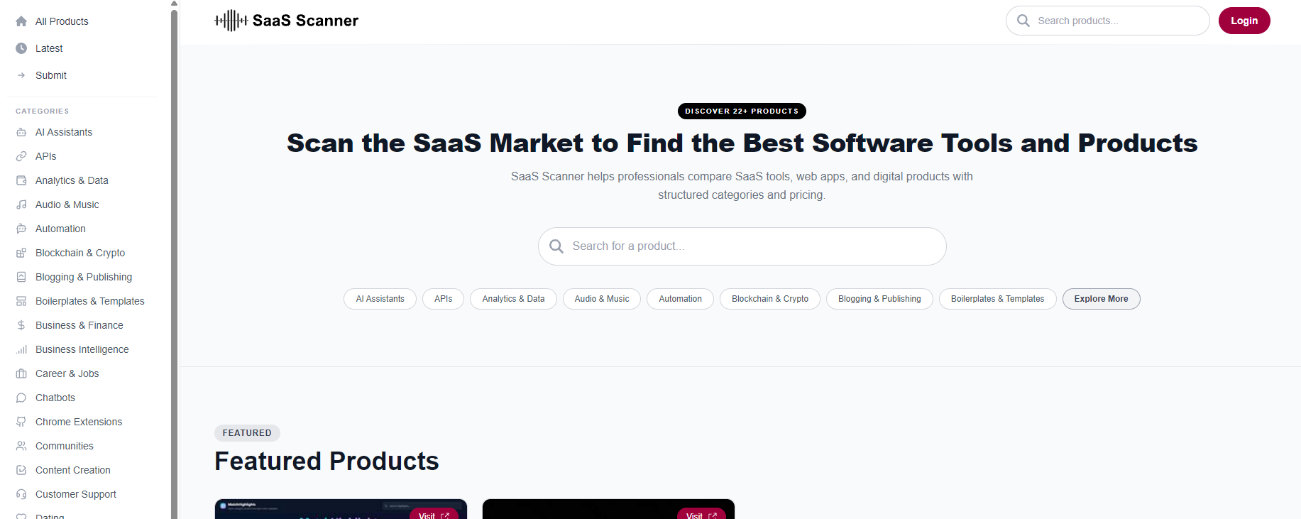 SaaS Scanner screenshot 1