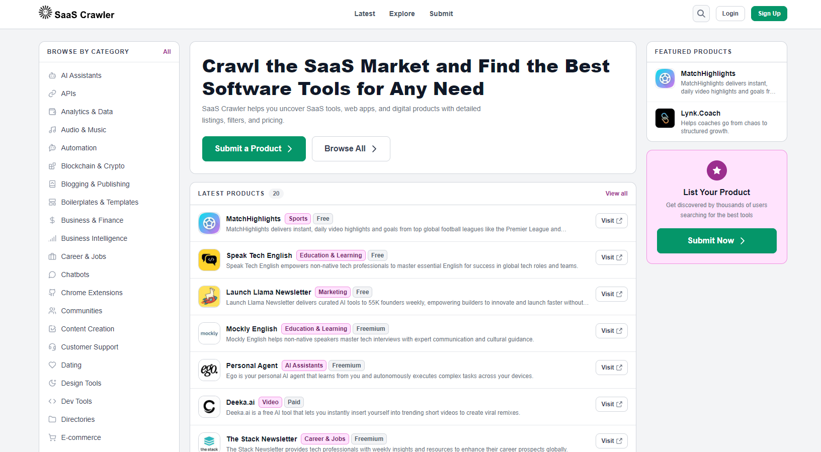 SaaS Crawler screenshot 1