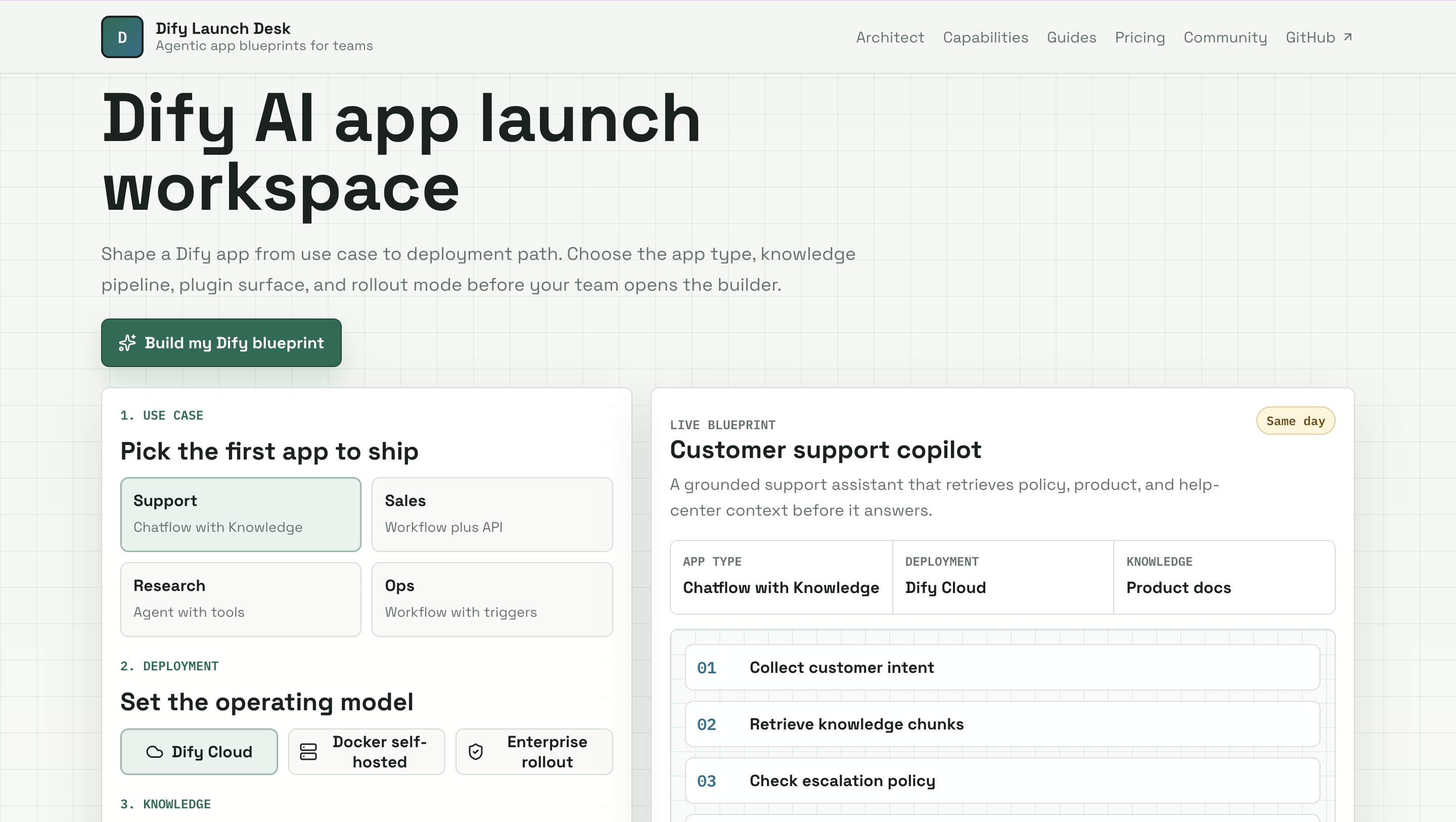Dify Launch Desk screenshot 1