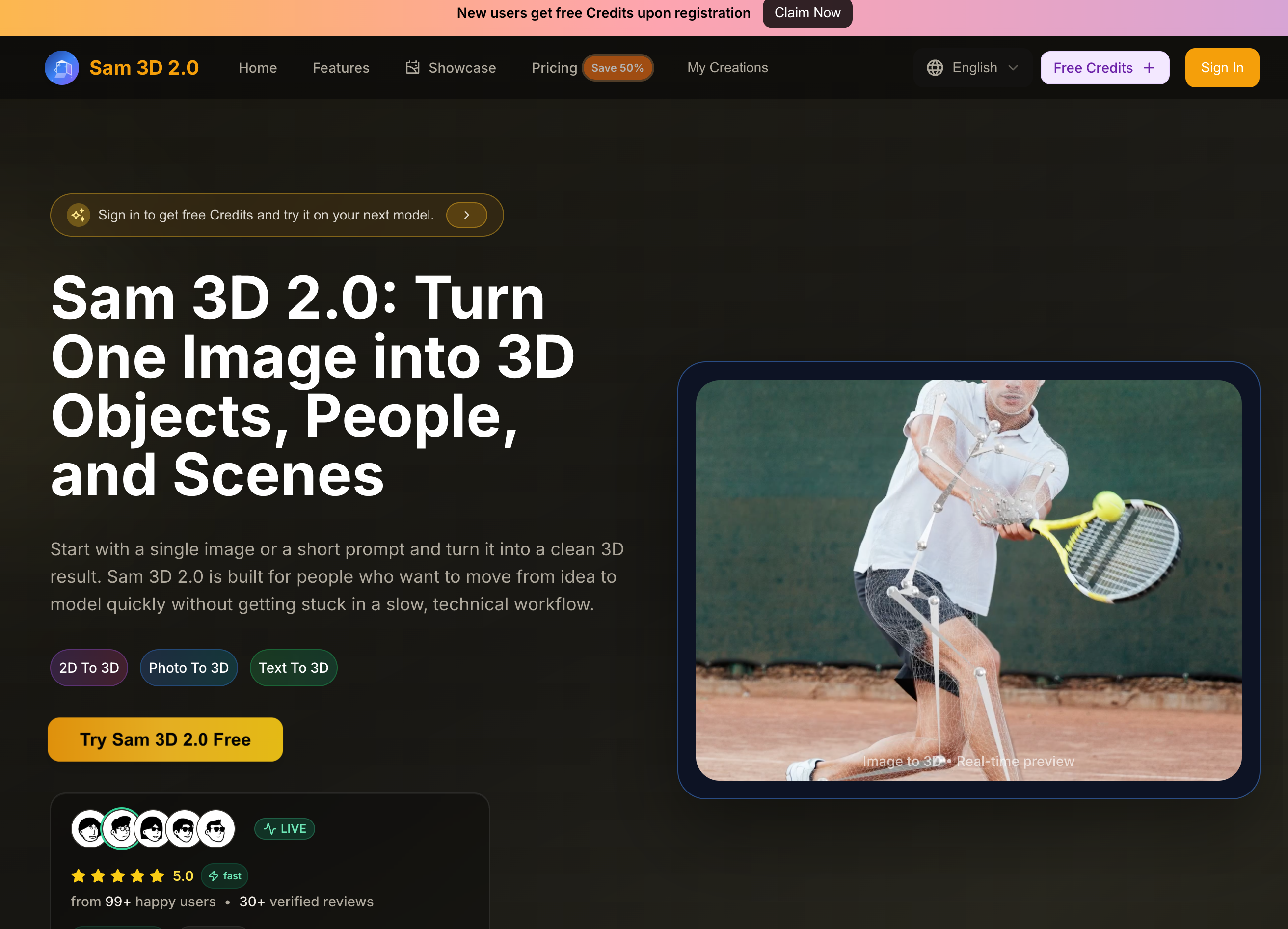 sam 3d 2.0 screenshot 1