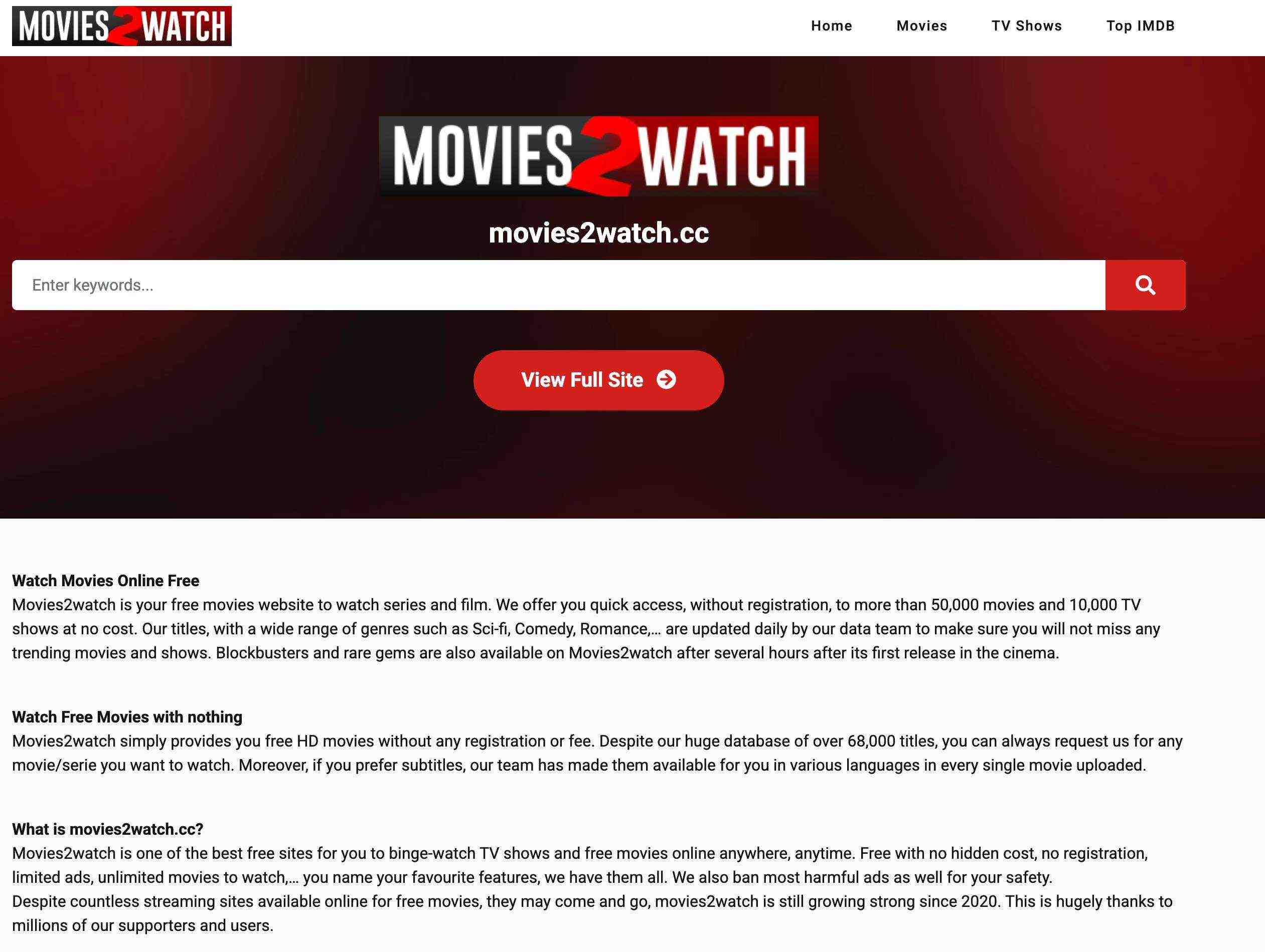 Movies2Watch screenshot 1