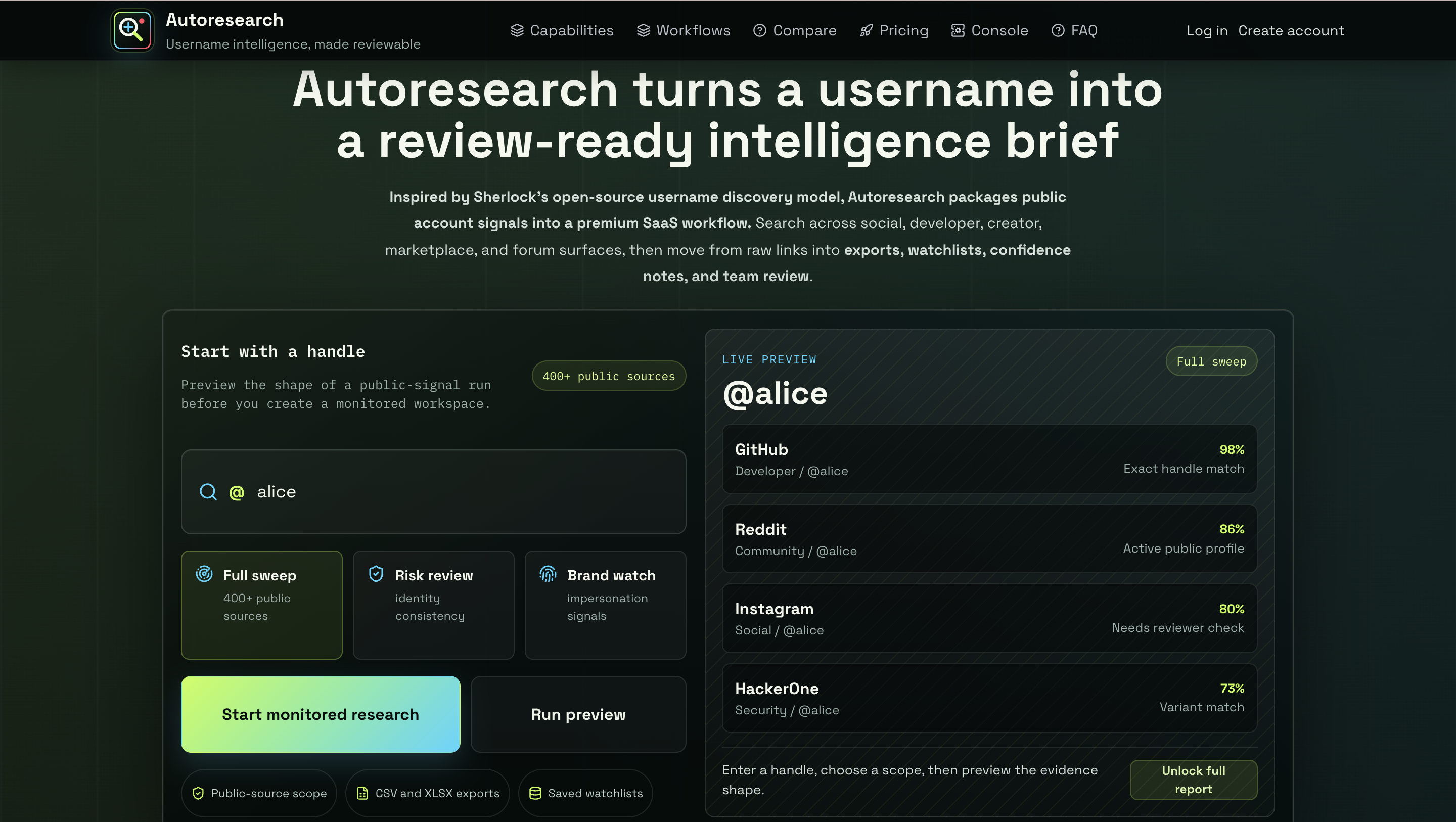 Autoresearch screenshot 1