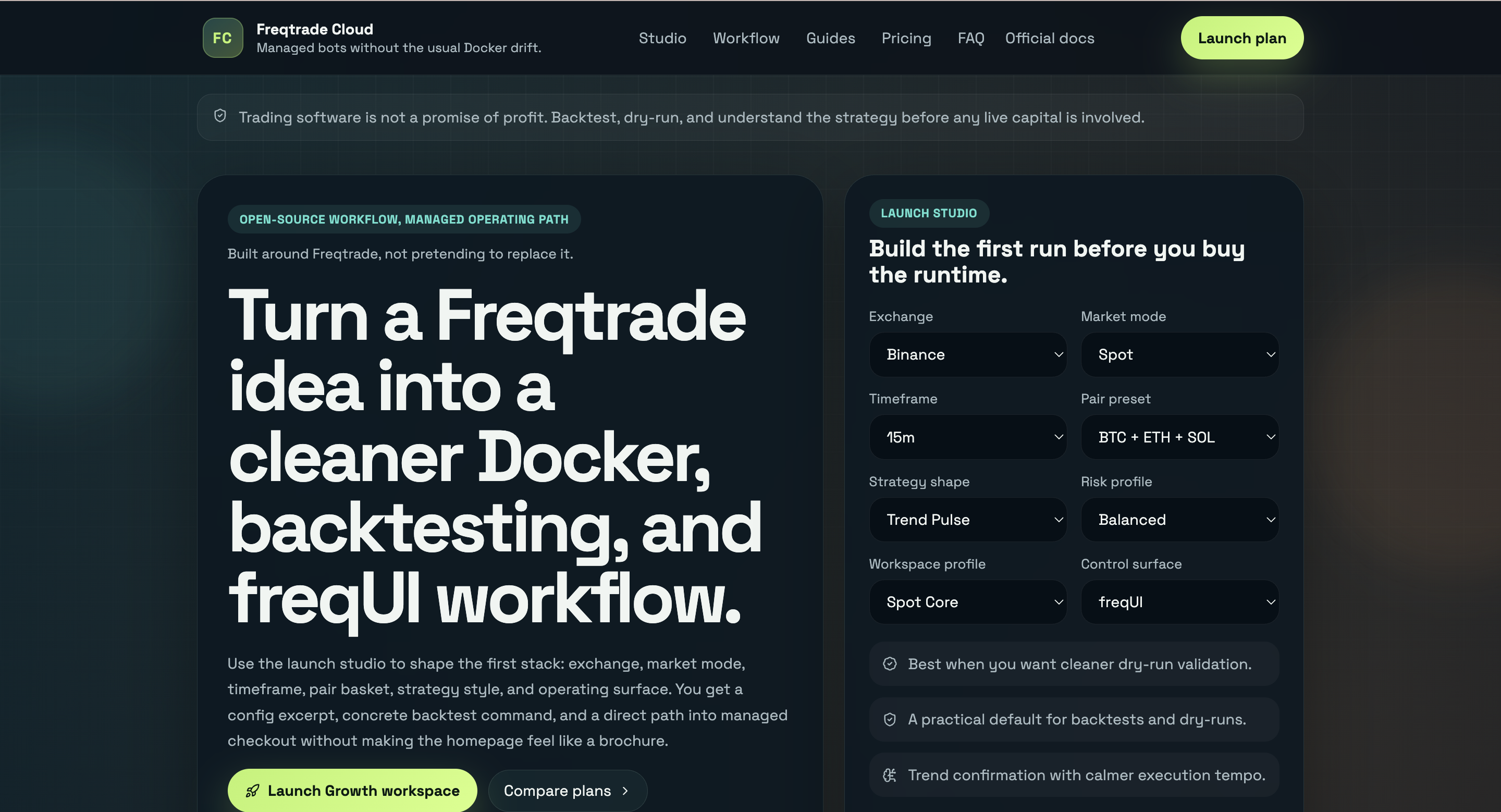 Freqtrade Cloud screenshot 1