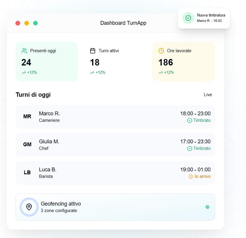 Turnapp screenshot 2