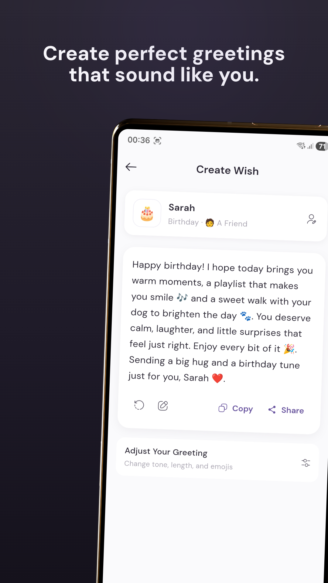 WishDay: AI Birthday Reminder & Calendar App screenshot 3
