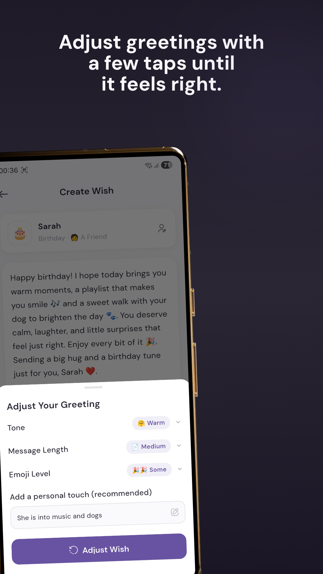 WishDay: AI Birthday Reminder & Calendar App screenshot 5