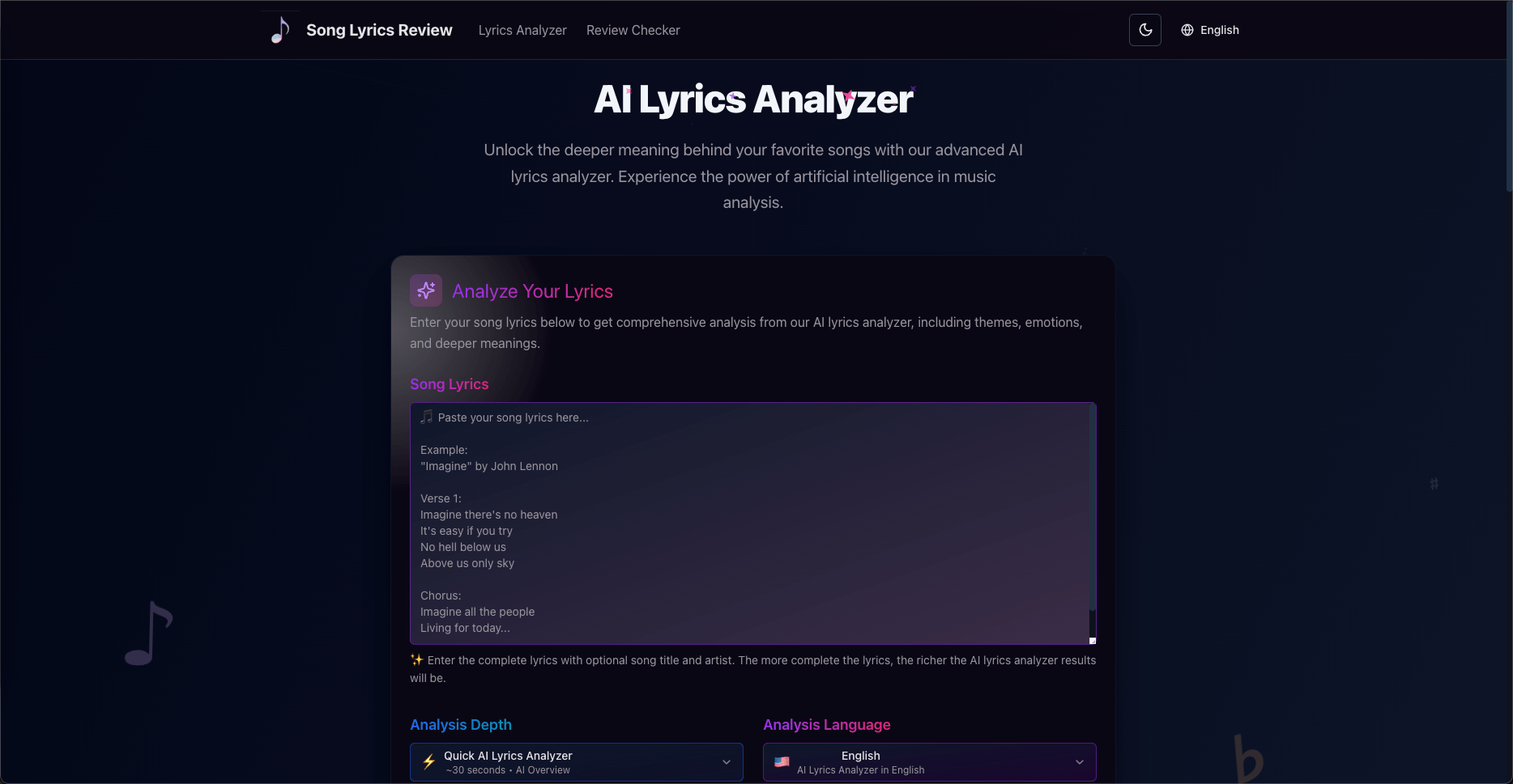 Song Lyrics Review screenshot 3