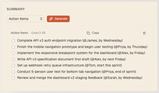 MeetingDebrief screenshot 1