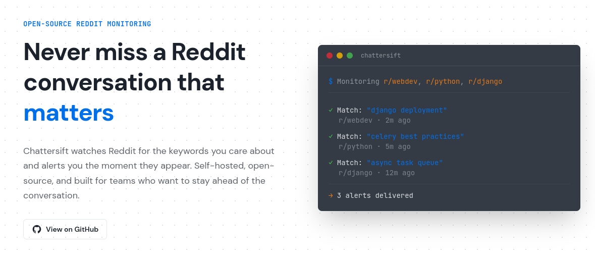 ChatterSift screenshot 1