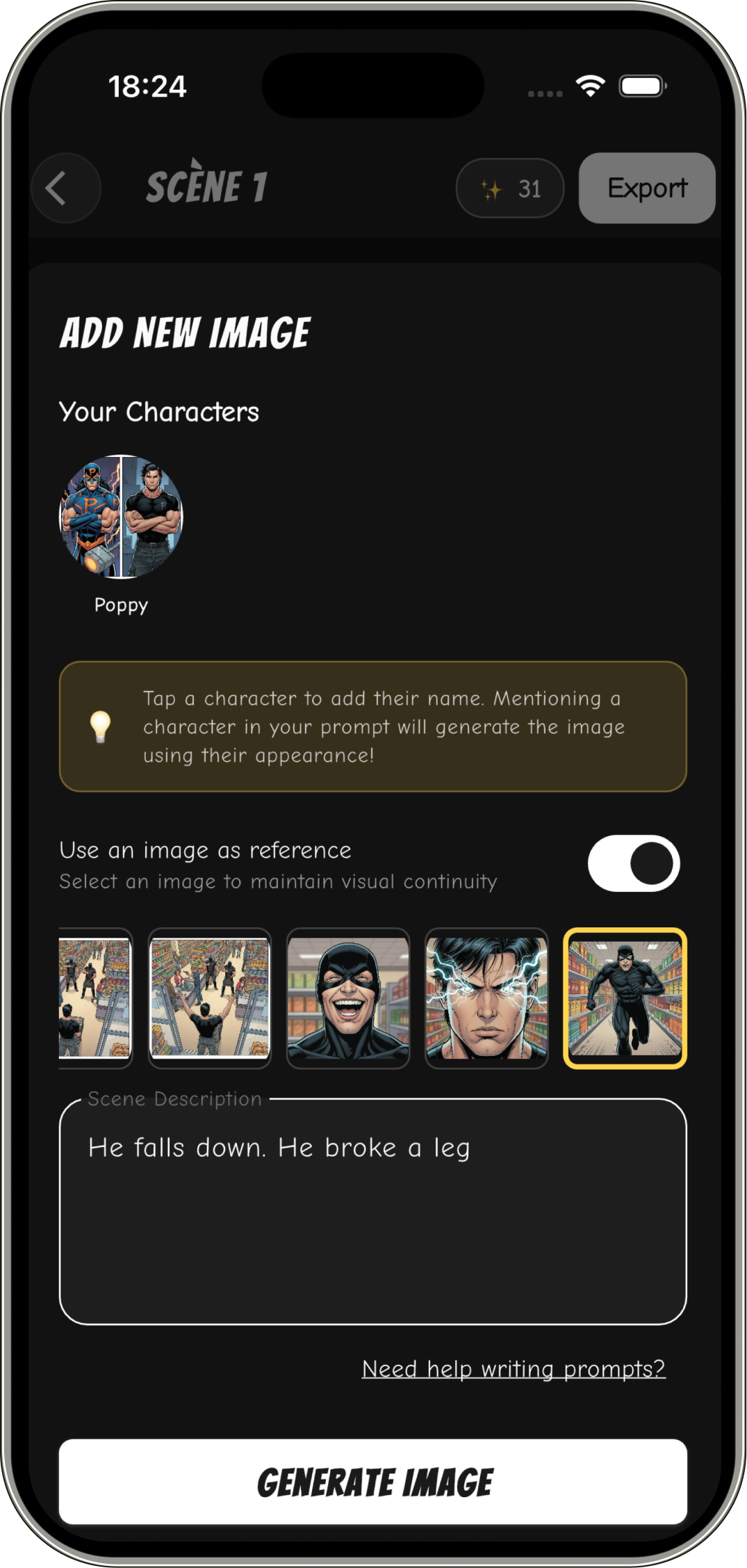 AI comic maker screenshot 1