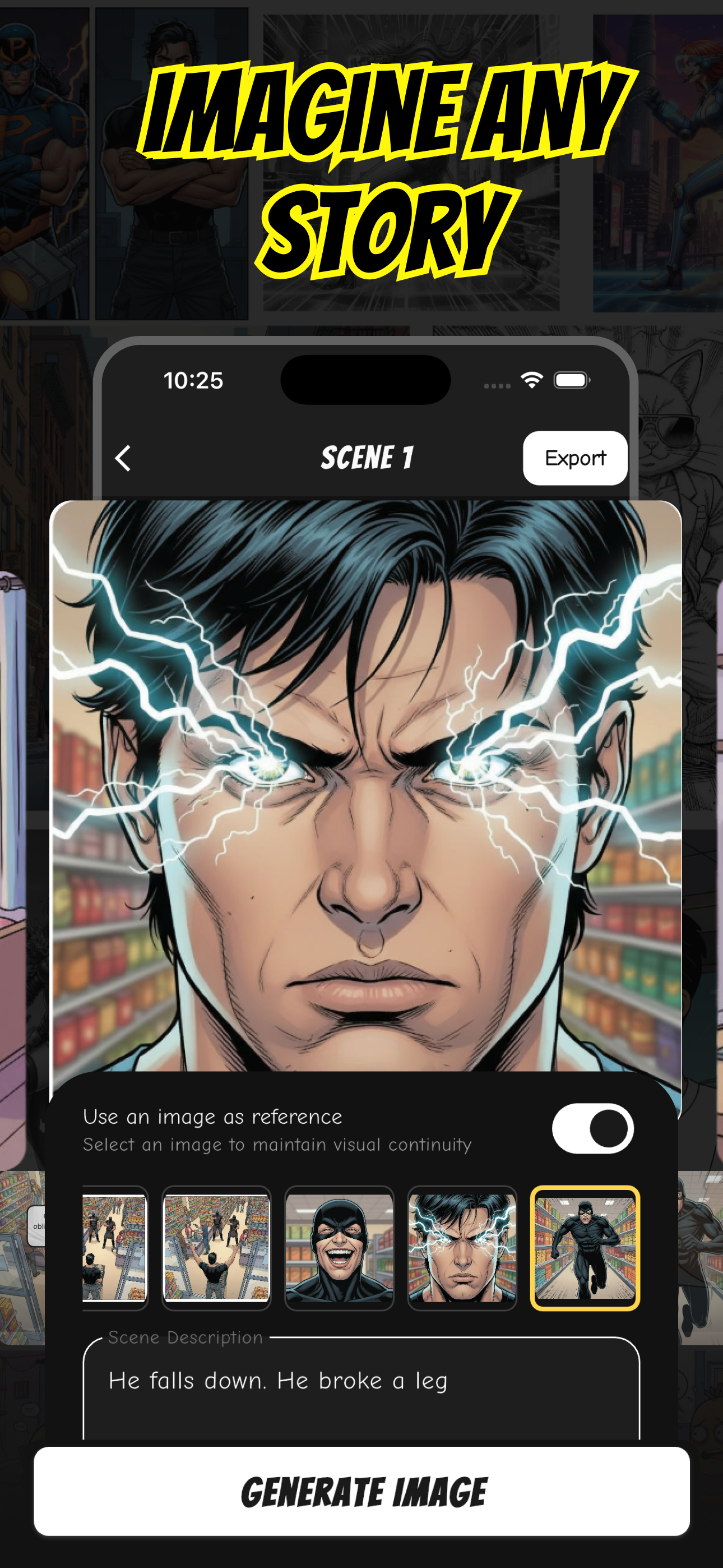 AI comic maker screenshot 2