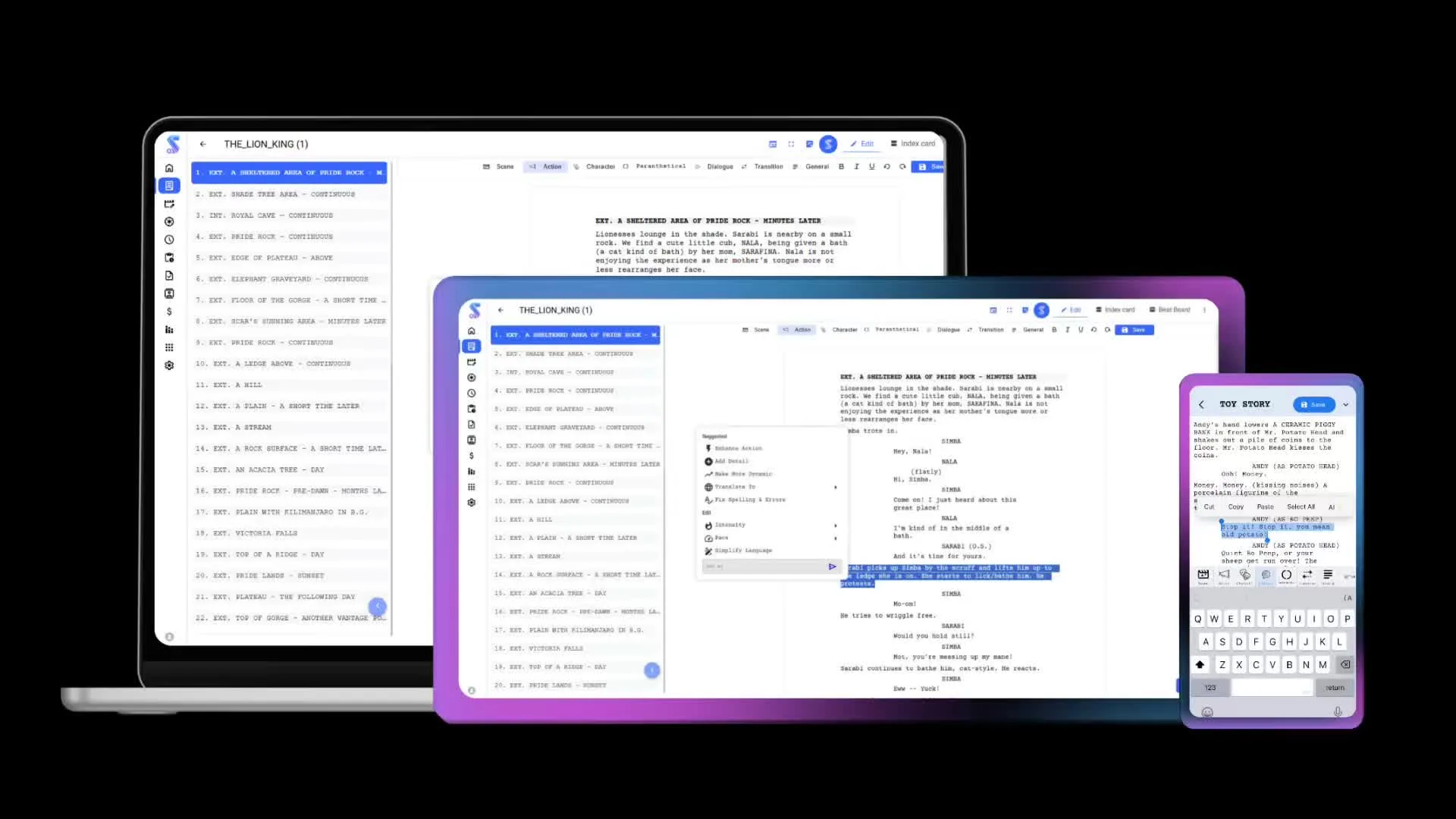 AI Screenwriting Software | Studiovity screenshot 2