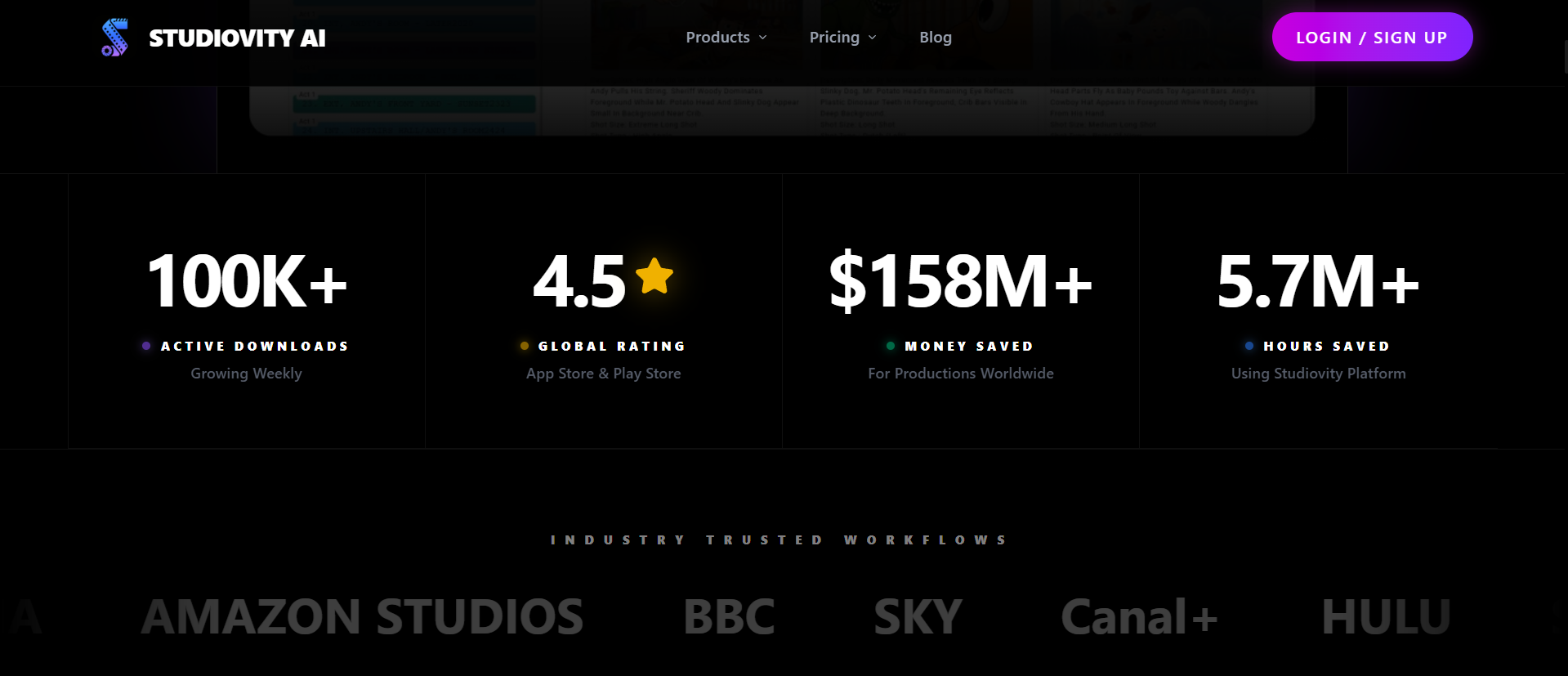 AI Pre Production Software | Studiovity screenshot 2