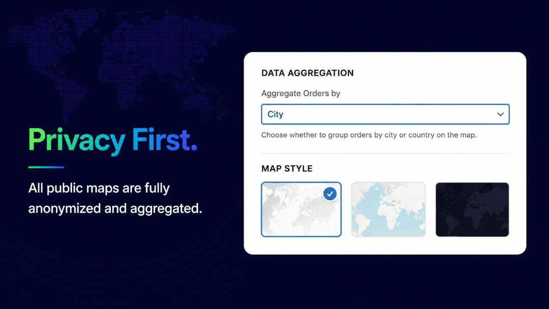 Customer Reach Map for WooCommerce screenshot 3