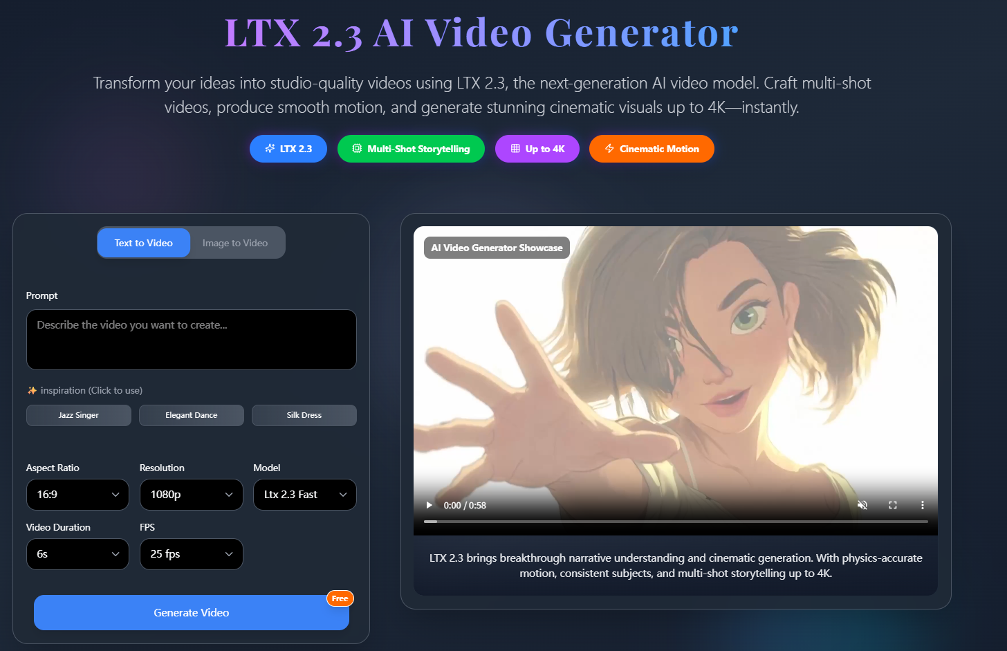 JXP LTX 2.3 AI Video screenshot 1